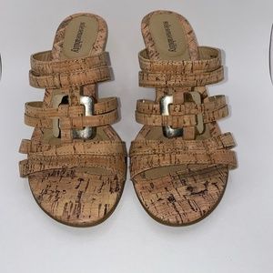 Solesensibility Justine Cork Wedges (6 1/2 M)